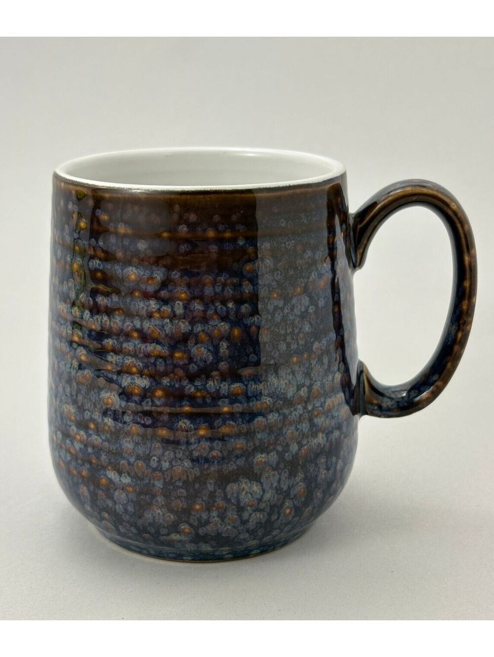 Denby Jet Black Speckle Mug Stoneware Pottery Coffee Cup